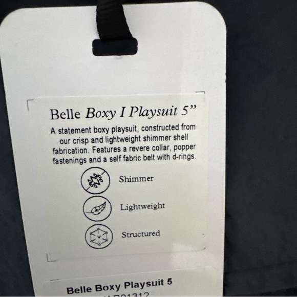 NWT Anthropologie Varley Blue Belle Boxy Playsuit Nylon Romper SMALL - $188 NEW! - Picture 9 of 10